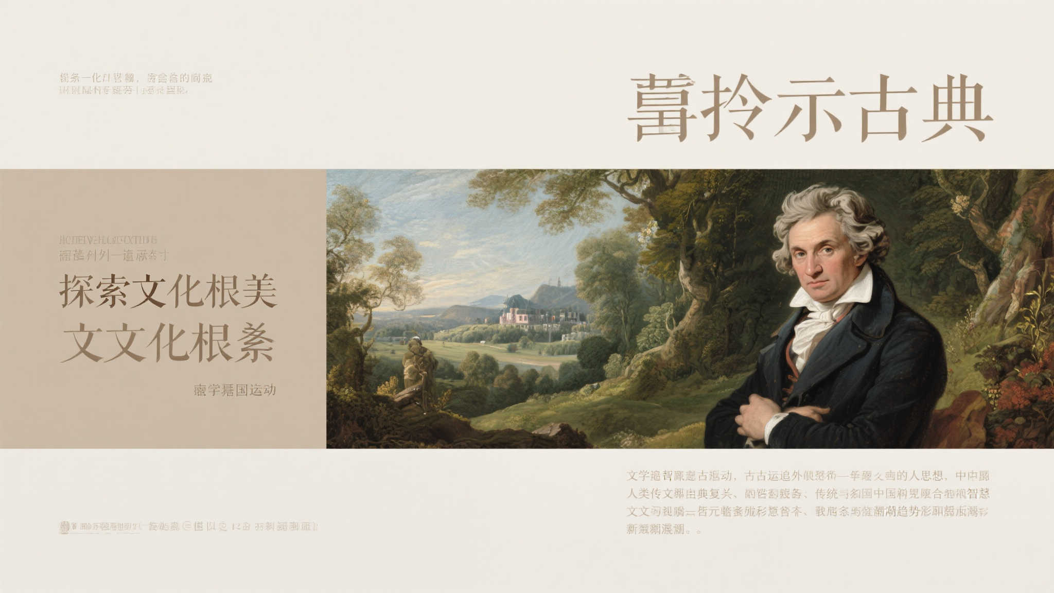 前言：重拾古典之美，探寻文化根脉
两百多年前，德